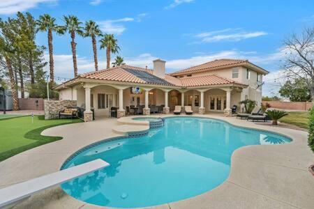 Lux 5Br Vegas Home W Pool, Spa, Games, Near Strip Las Vegas Bagian luar foto